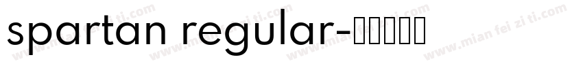 spartan regular字体转换